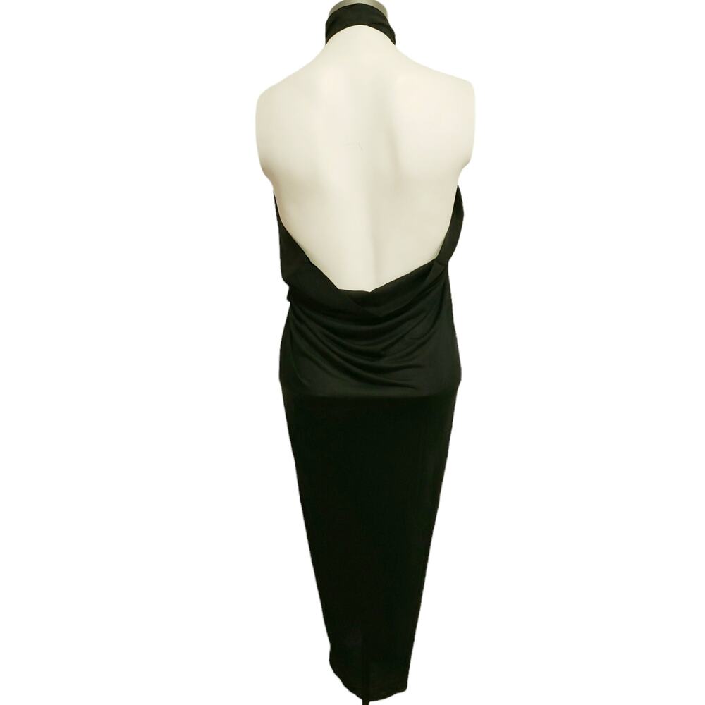 KIKI DE MONTPARNASSE sarong swim cover up resort wear skirt dress black OS NEW - Picture 6 of 11